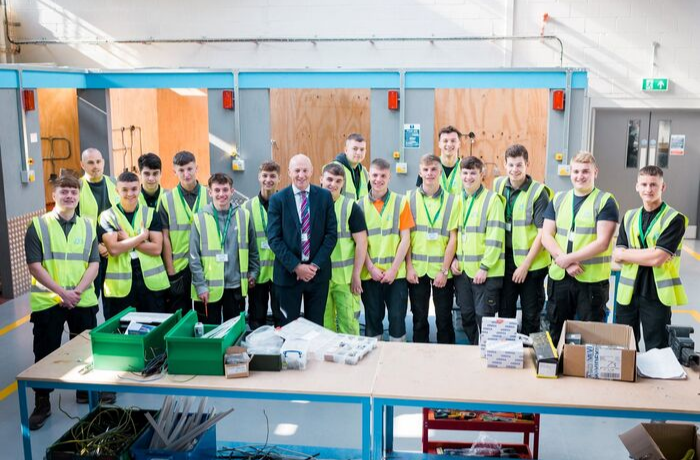 John Stevenson with JTL apprentices Carlisle