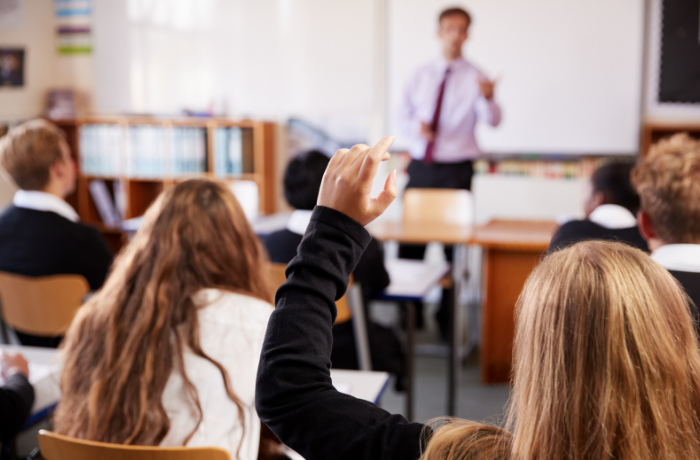 Pupils in classroom